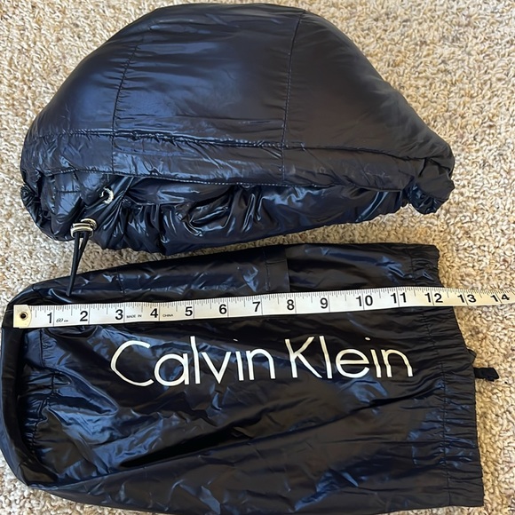 CALVIN KLEIN Packable Duck Down Puffer Coat Jacket w/ Hood - Picture 12 of 12